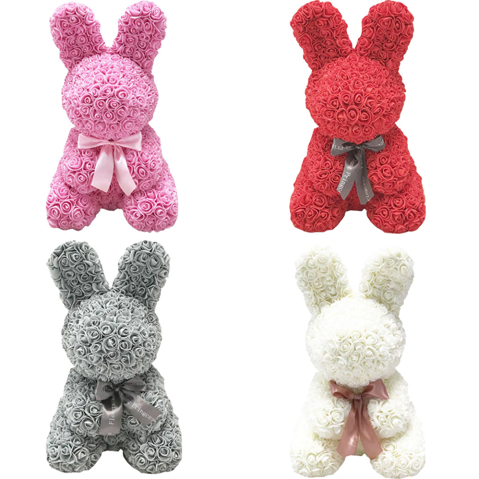 Enchanted Forever Rose Bunny Rabbit Plush (8 Colors)