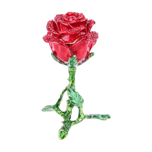 Four 4 Leaf Clover Heart Necklace Sterling Silver with Optional Rose Gift Box