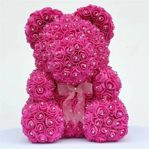 Limited Edition Diamond Enchanted Forever Rose Heart Teddy Bear (16 Colors) L & XL