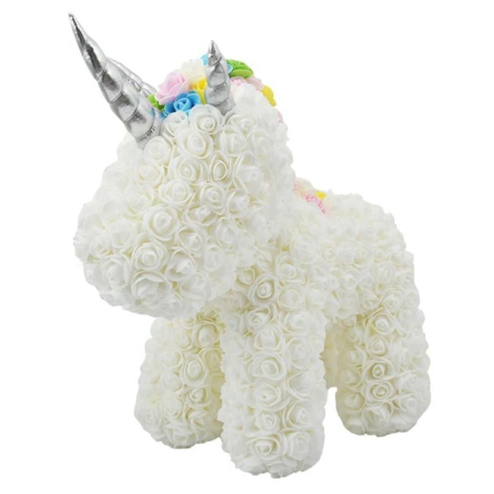 Standing Unicorn Rose Bear Large (5 Colors)