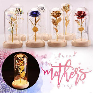 Galaxy Enchanted Rose LED Glass Display (8 Designs)