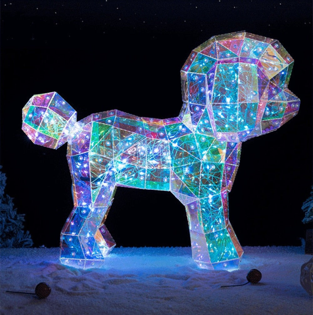 "Galaxy Crystal Bear" Luminous Heart Lights Up (4 Options) w/Gift Box