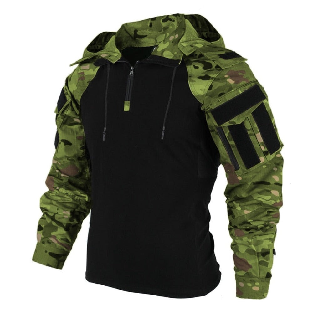 Camouflage Tactical Hooded Multi Pocket Jacket (6 Colors) S-3XL