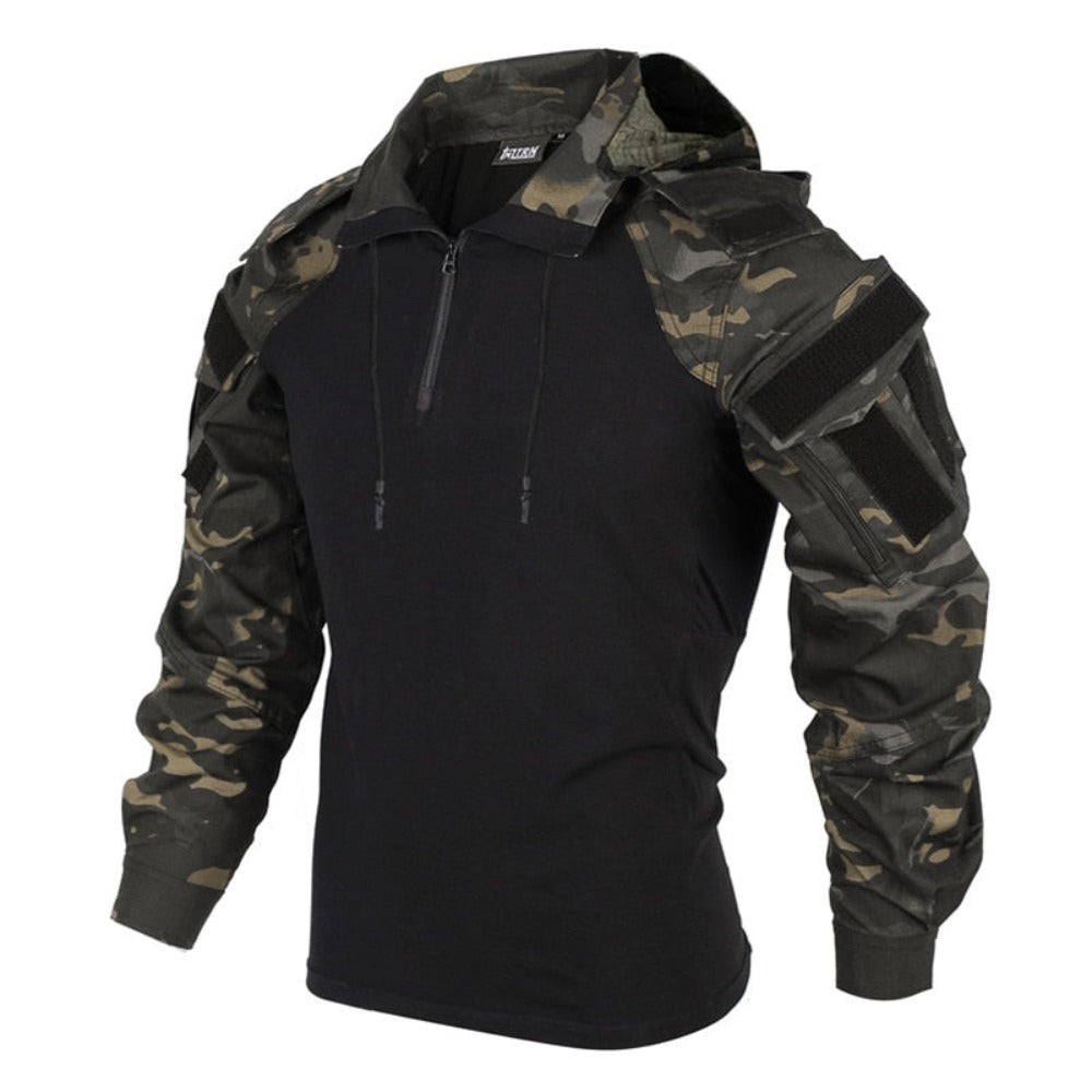 Camouflage Tactical Hooded Multi Pocket Jacket (6 Colors) S-3XL