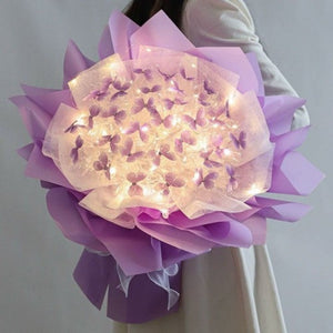 Butterfly Bouquet w/LED Fairy Lights (2 Options)