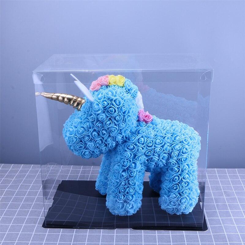 Standing Unicorn Rose Bear Large (5 Colors)