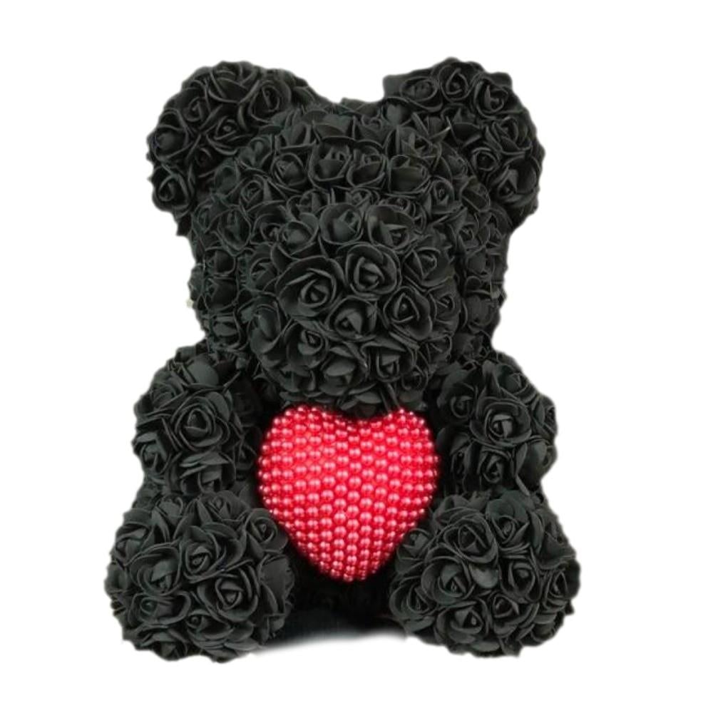 Pearl Heart Enchanted Forever Rose Teddy Bear (20 Colors) 40cm