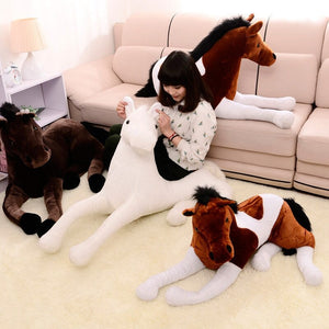 Horse Pillow Plush 3D Stuffed Animal (4 Colors)