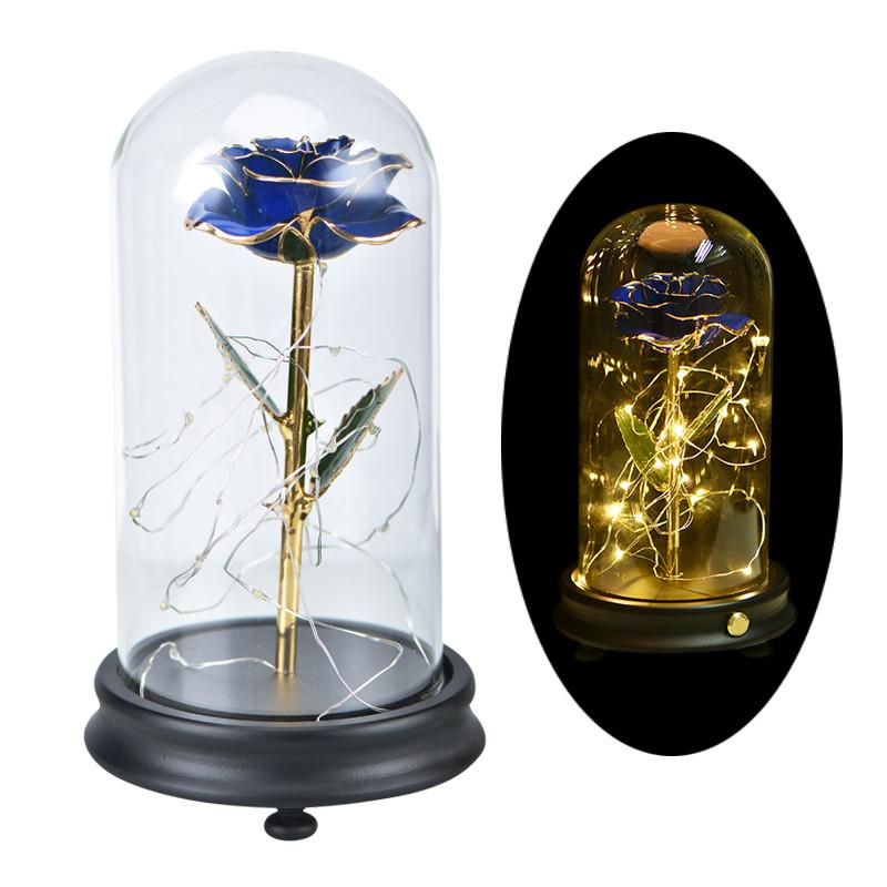 Immortal 24k Enchanted Rose LED Glass Display (5 Designs)