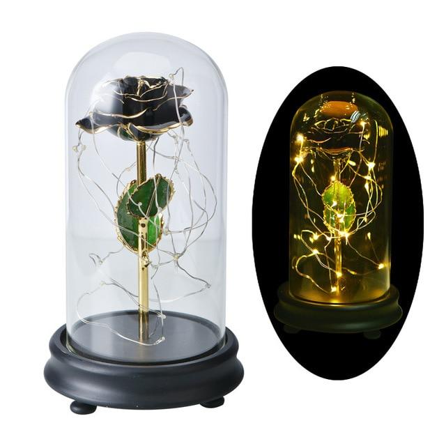 Immortal 24k Enchanted Rose LED Glass Display (5 Designs)