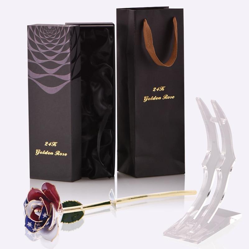 Preserved 24k Gold Long Stem Immortal Rose (16 Colors)