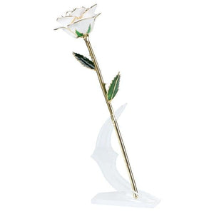 Preserved 24k Gold Long Stem Immortal Rose (16 Colors)