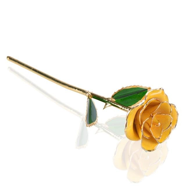 Preserved 24k Gold Long Stem Immortal Rose (16 Colors)