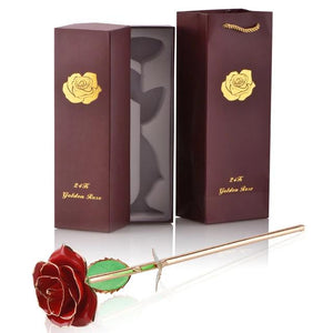 Preserved 24k Gold Long Stem Immortal Rose (16 Colors)