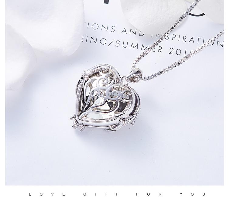 Swarovski® Crystal Angel Heart Pendant Necklace (9 Styles)