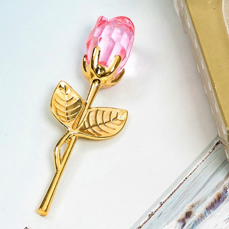 Mini Crystal Rose w/Gift Box (6 Colors)