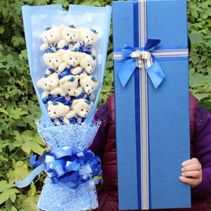 Rose Teddy Bear Bouquet Enchanted Flower (8 Designs) NO BOX