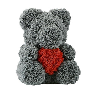 Rainbow Enchanted Forever Rose Heart Teddy Bear (34 Designs)