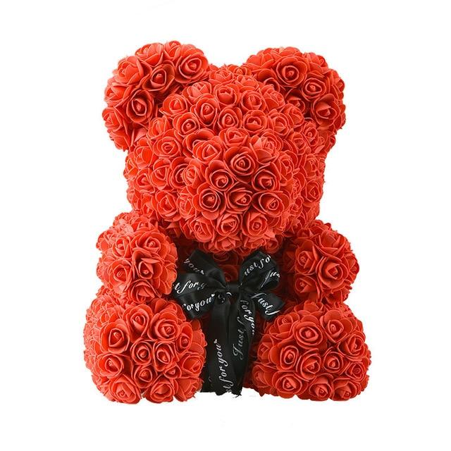 Rainbow Enchanted Forever Rose Heart Teddy Bear (34 Designs)