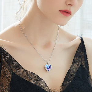 Swarovski® Crystal Angel Heart Pendant Necklace (9 Styles)