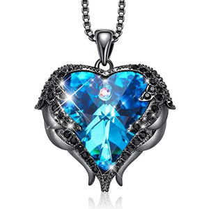 Swarovski® Crystal Angel Heart Pendant Necklace (9 Styles)