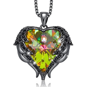 Swarovski® Crystal Angel Heart Pendant Necklace (9 Styles)