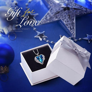 Swarovski® Crystal Angel Heart Pendant Necklace (9 Styles)