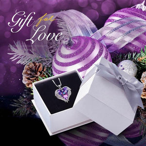 Swarovski® Crystal Angel Heart Pendant Necklace (9 Styles)