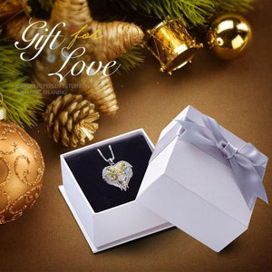 Swarovski® Crystal Angel Heart Pendant Necklace (9 Styles)