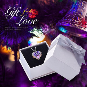 Swarovski® Crystal Angel Heart Pendant Necklace (9 Styles)