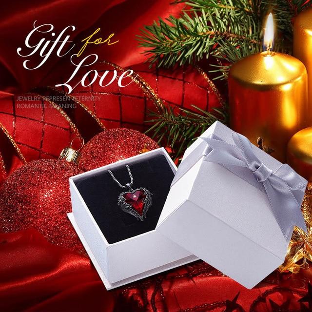 Swarovski® Crystal Angel Heart Pendant Necklace (9 Styles)