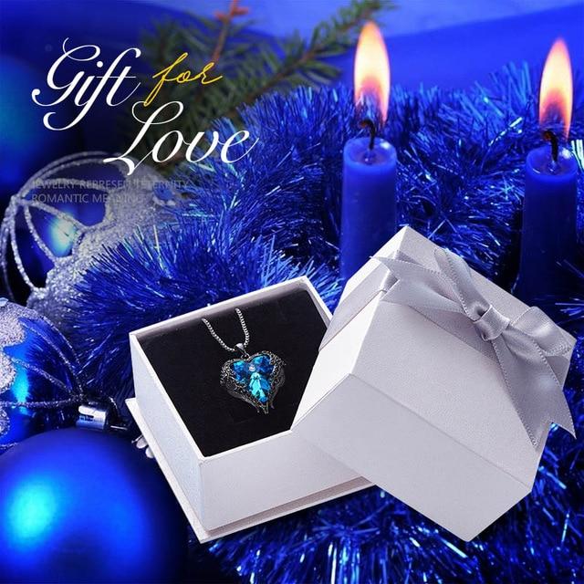 Swarovski® Crystal Angel Heart Pendant Necklace (9 Styles)