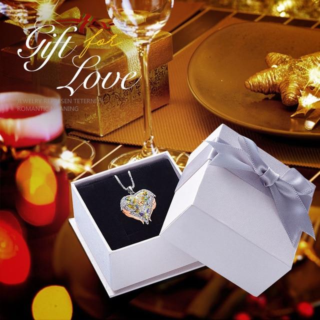 Swarovski® Crystal Angel Heart Pendant Necklace (9 Styles)
