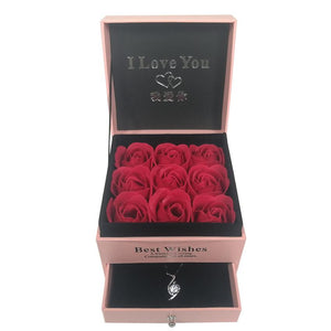 9 Immortal Enchanted Roses Jewelry Box (4 Colors)