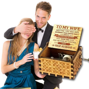 Husband to Wife - You Are Loved More Than You Know - Engraved Music Box