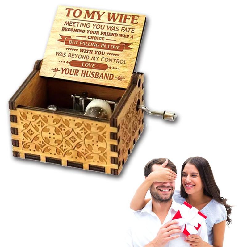 Husband to Wife - You Are Loved More Than You Know - Engraved Music Box