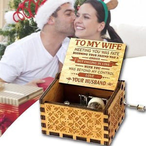 Husband to Wife - You Are Loved More Than You Know - Engraved Music Box