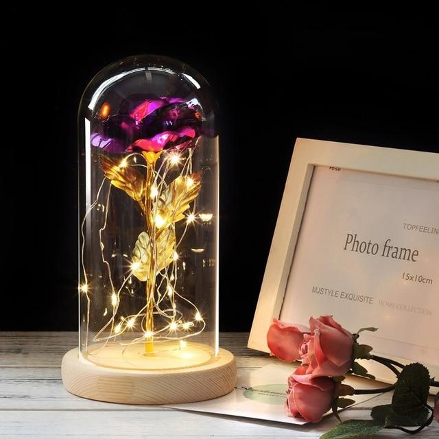 Galaxy Enchanted Rose LED Glass Display (8 Designs)