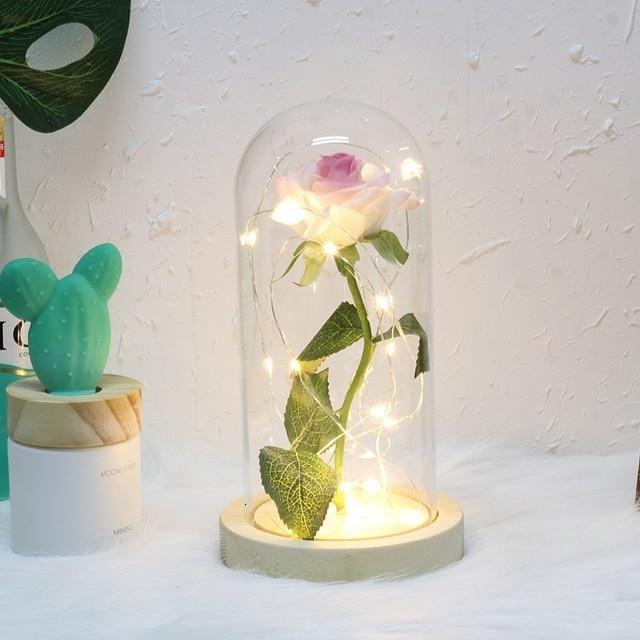 Galaxy Enchanted Rose LED Glass Display (8 Designs)