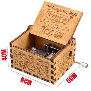 Husband to Wife - I Loved You Then I Love You Still - Engraved Music Box