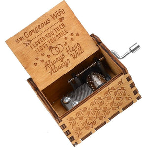 Husband to Wife - I Loved You Then I Love You Still - Engraved Music Box