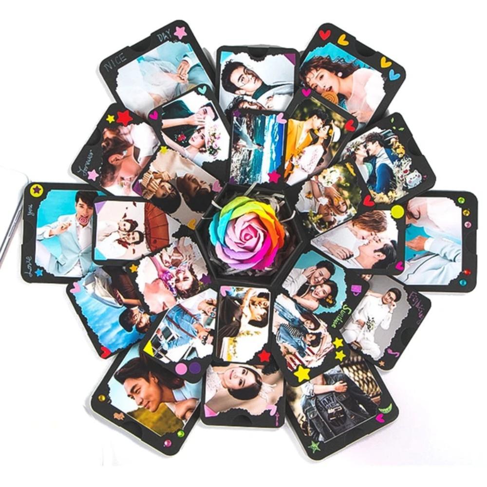 DIY Hexagon Photo Explosion Box Photo Album (15 Styles)