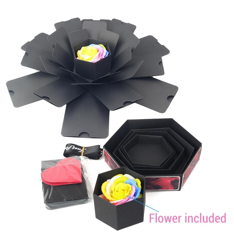 DIY Hexagon Photo Explosion Box Photo Album (15 Styles)
