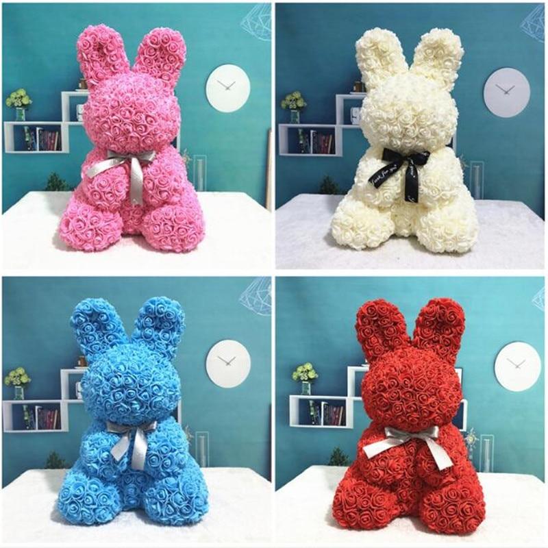 Enchanted Forever Rose Bunny Rabbit Plush (8 Colors)