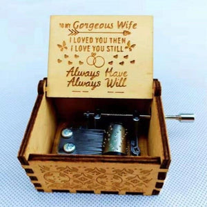 Husband to Wife - I Loved You Then I Love You Still - Engraved Music Box