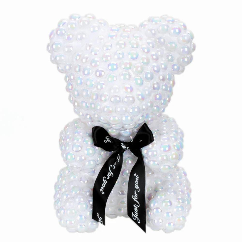 Pearl Enchanted Forever Rose Heart Teddy Bear (3 Colors)