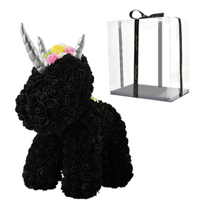 Standing Unicorn Rose Bear Large (5 Colors)