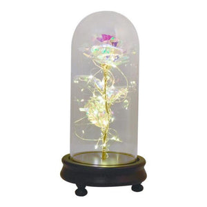 New Colors Galaxy Enchanted Rose LED Glass Display (5 Designs)