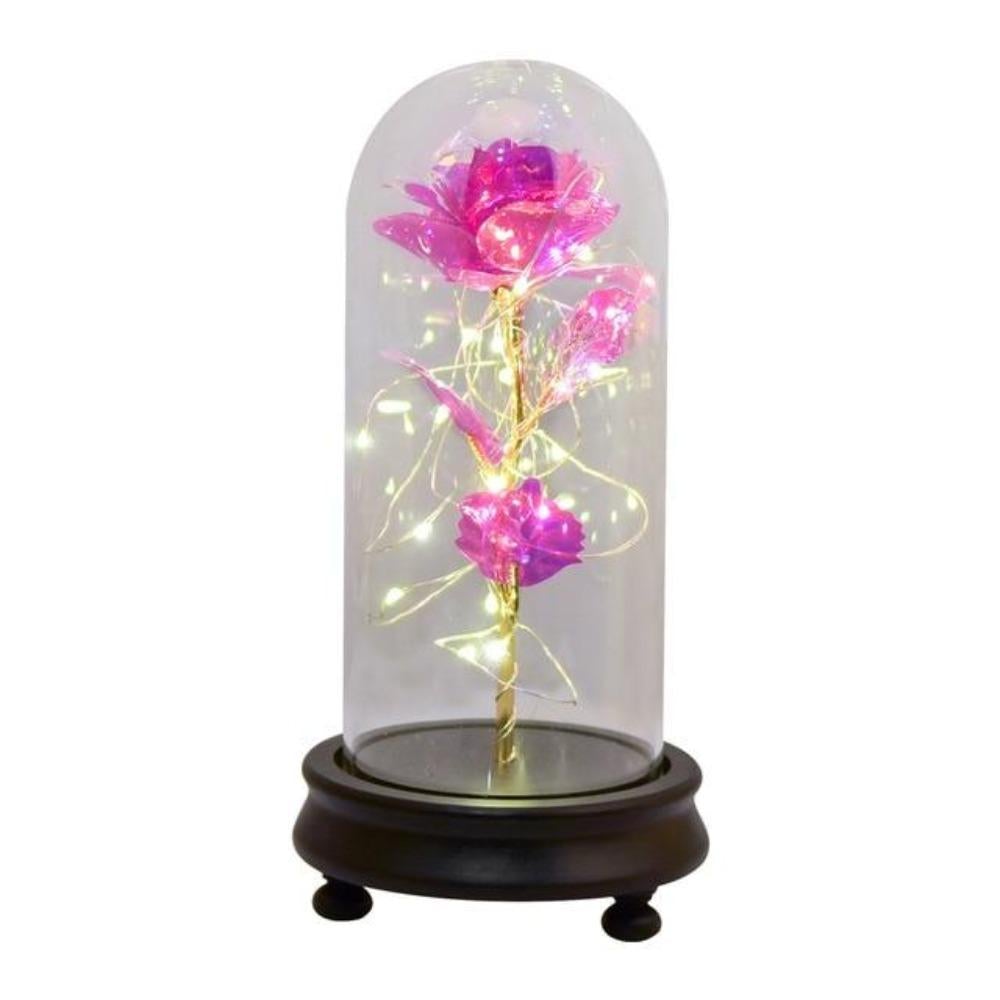 New Colors Galaxy Enchanted Rose LED Glass Display (5 Designs)