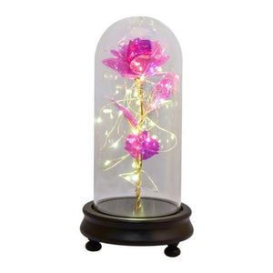 New Colors Galaxy Enchanted Rose LED Glass Display (5 Designs)